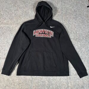 Nike Lafayette Football Hoodie Mens XL Black Club Fleece Sweatshirt NCAA College